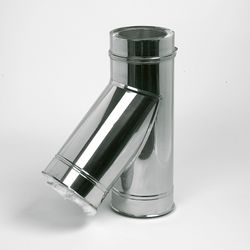 Té double paroi pour évacuation des fumées 45°, Ubbink Ubitherm, Ø175mm